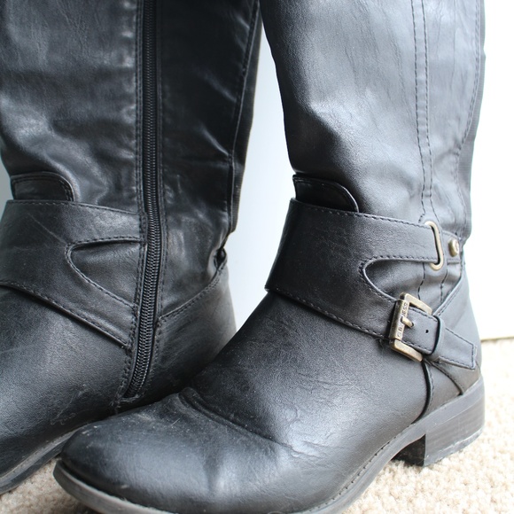 G by Guess Black Leather Boots - Picture 6 of 6
